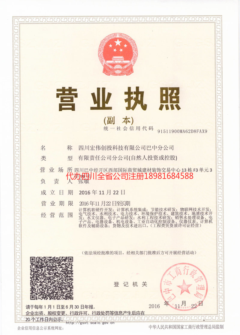 衡水衡水宏伟创投科技有限公司